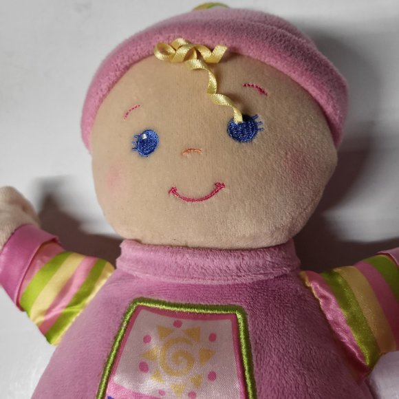 Fisher Price Pink Baby's First Doll with rattle inside. 2008, 11" tall - Picture 7 of 7